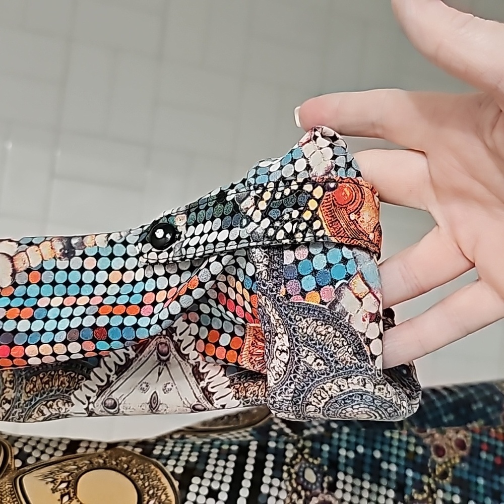 Mesmerize Asymmetrical Boho Print Top - image 6